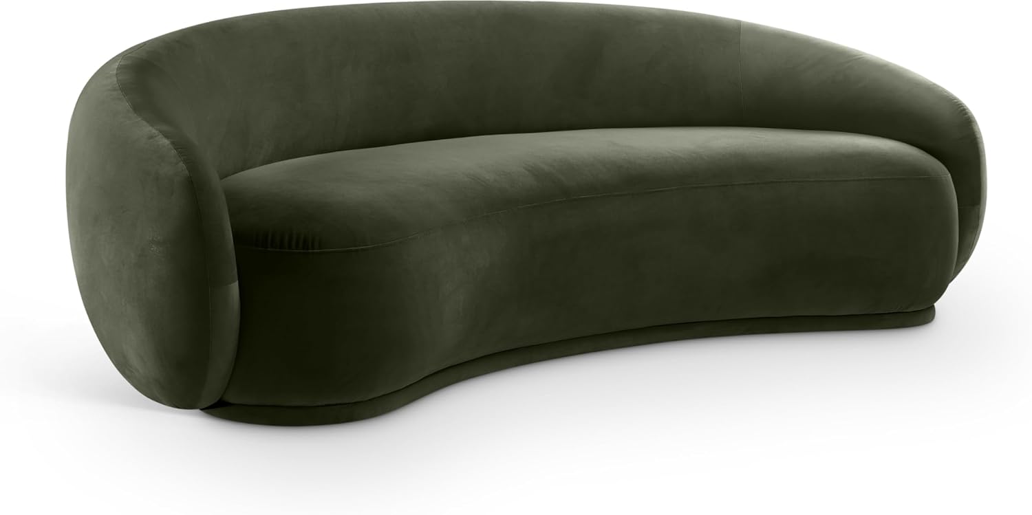 Meridian Emery green velvet sofa — Green; original Amazon product photograph