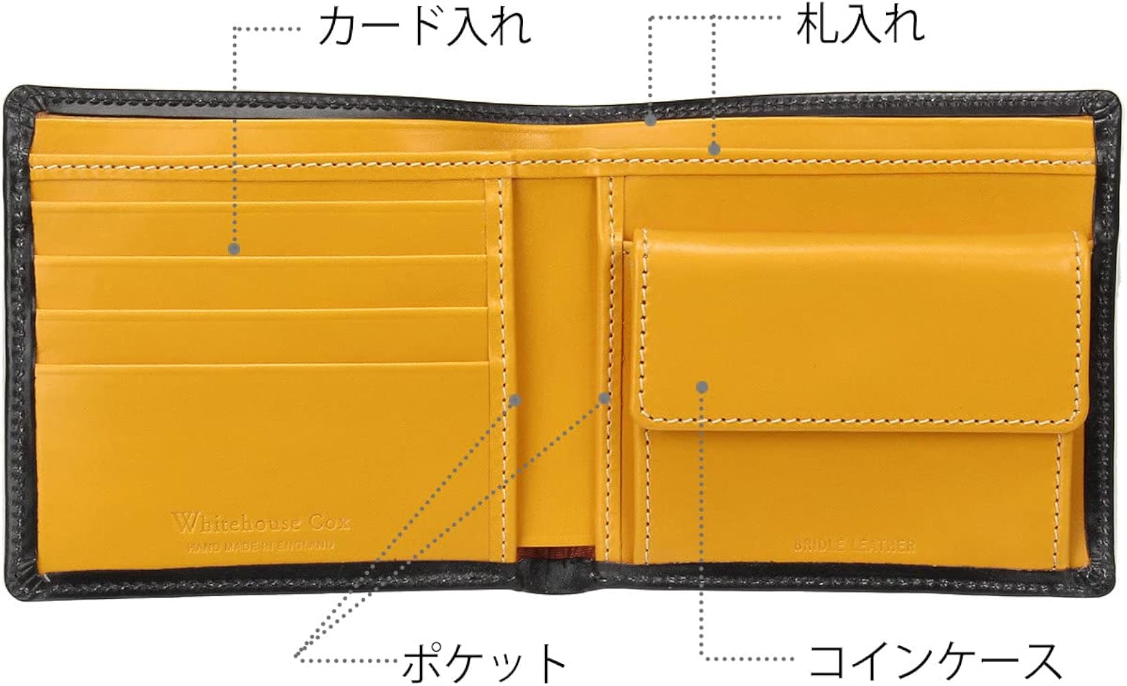 Amazon | [ホワイトハウスコックス] 二つ折り財布 S7532 Whitehousecox