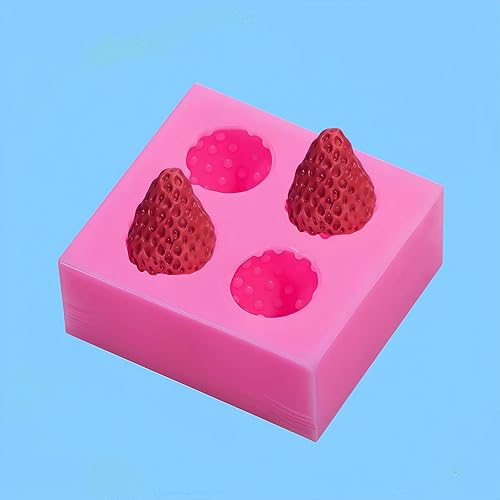 Generic Moldes pequeños para dulces, moldes de silicona para decoración de pasteles, rosa, prisma rectangular, 0.4 fl oz