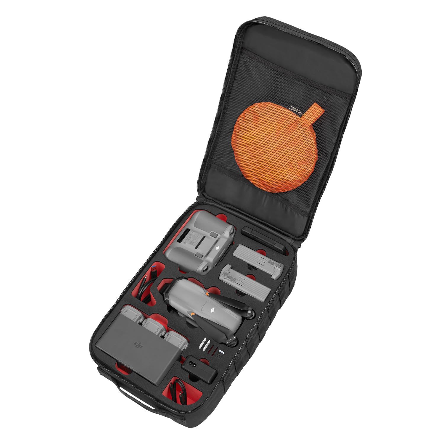 TomCase Rucksack „Travel Edition“ für DJI Air 3S Fly More Combo, DJI RC 2 oder Standard Controller & viel Zubehör