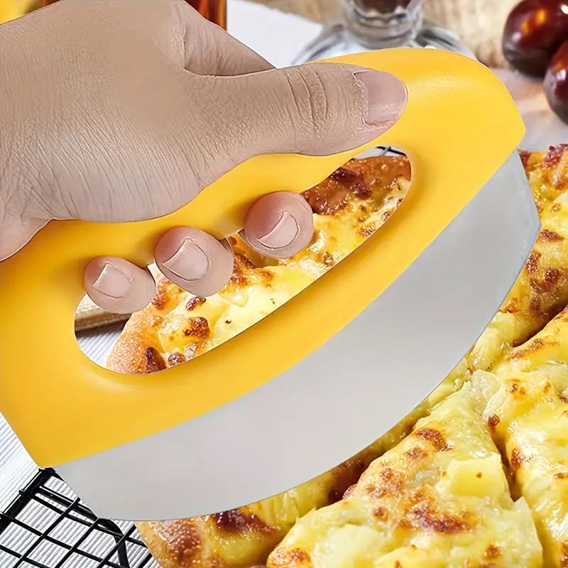 Save 50% on Premium Stainless Steel Pizza Cutter with Code VLMNNR97