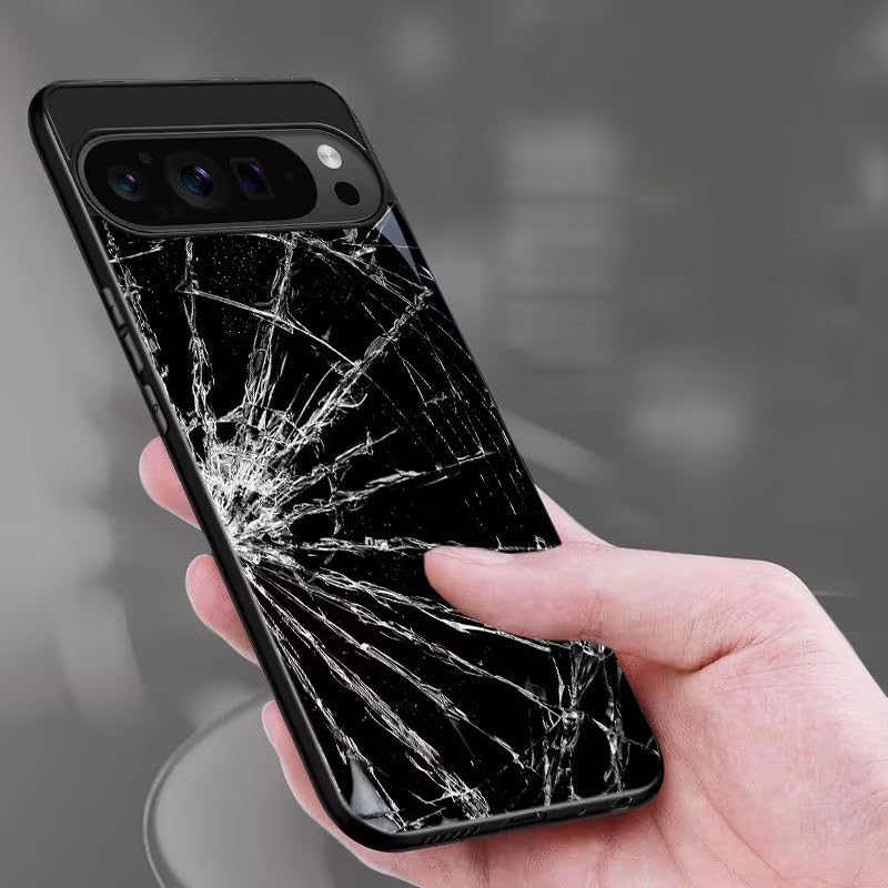 Image of MILLION CASES Broken Fear Spectra Case for Google Pixel 8a, Google Pixel 8a Back Cover Case(2024) - PC | Midnight Black