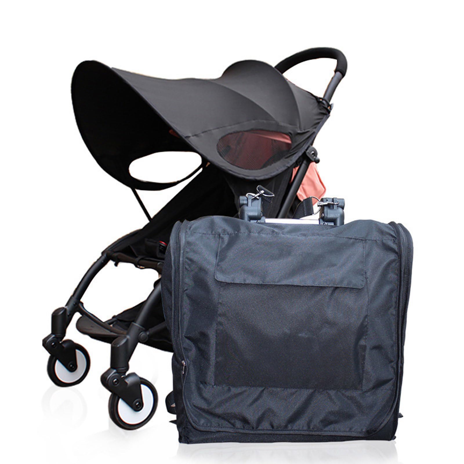 Oxford Fabric Pram Sac de rangement avec installation et retrait faciles pour les voyages Sac d'accessoires de poussette pour bébé Sac pour voyage