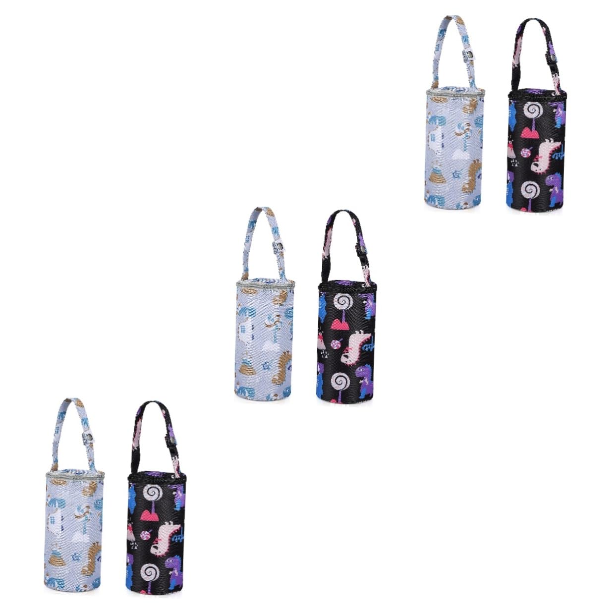 6pezzi Borsa Termica Per Bottiglie Da Pz Cartoon Sacchetto Isolante Per Latte Materno Design Pratico Per Passeggini e Borse Da Pannolino