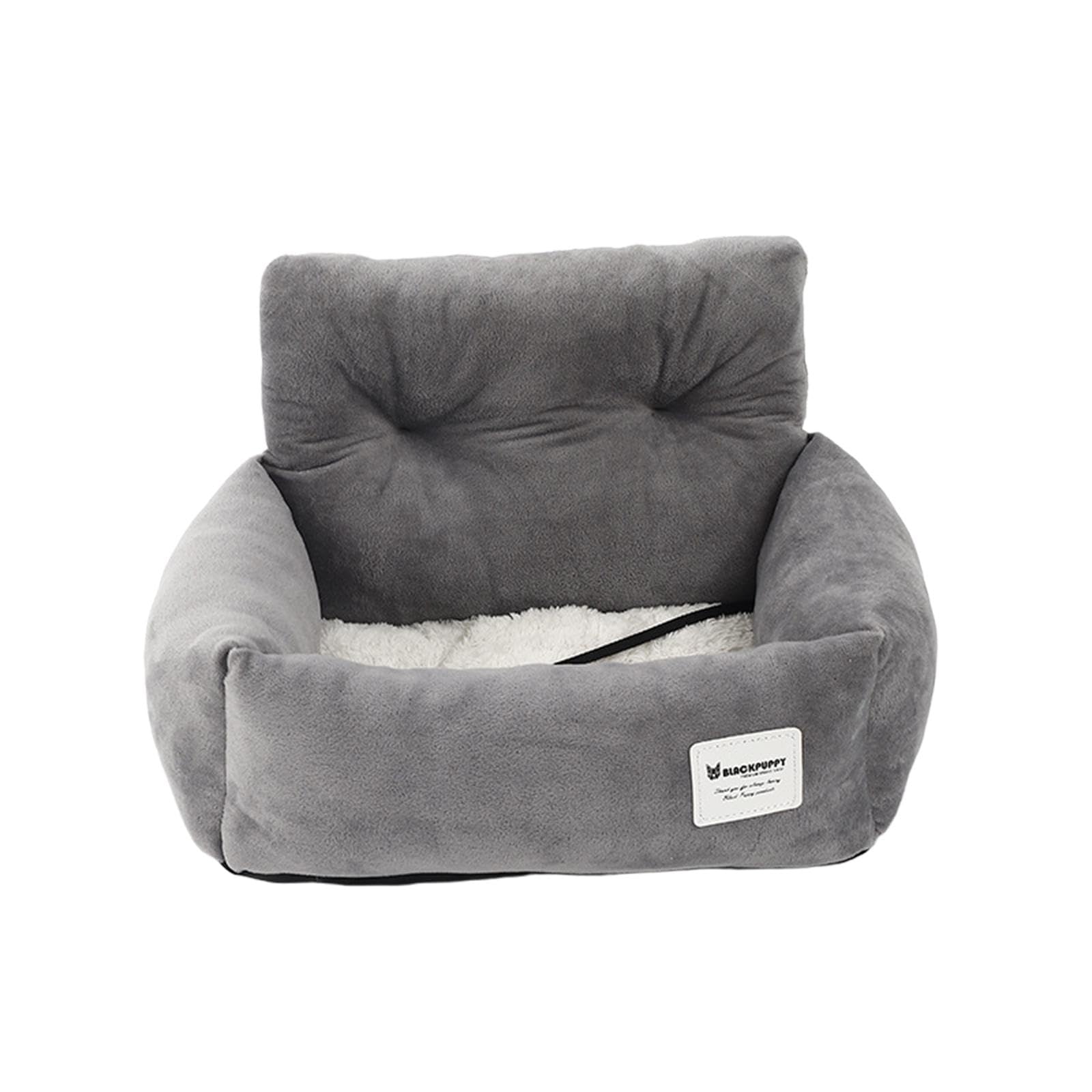 Gralara Asiento Elevador para Automóvil para Mascotas Transportín para Perros Y Gatos de Viaje Portátil Instale Fácilmente Accesorios de Tela Suave Y Cálido G