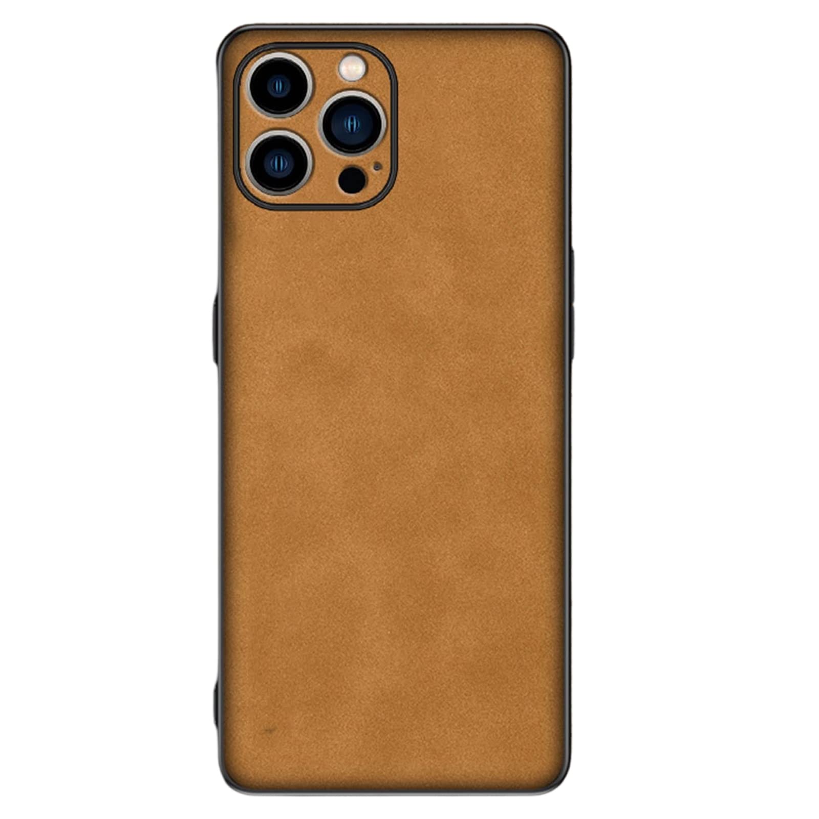 Hülle für iPhone 13 Mini/13/13 Pro/13 Pro Max, Premium Leder Handyhülle mit Camera Guard Ultra Dünn Kratzfeste Rundumschutz Case Schutzhülle,Braun,13 6.1"