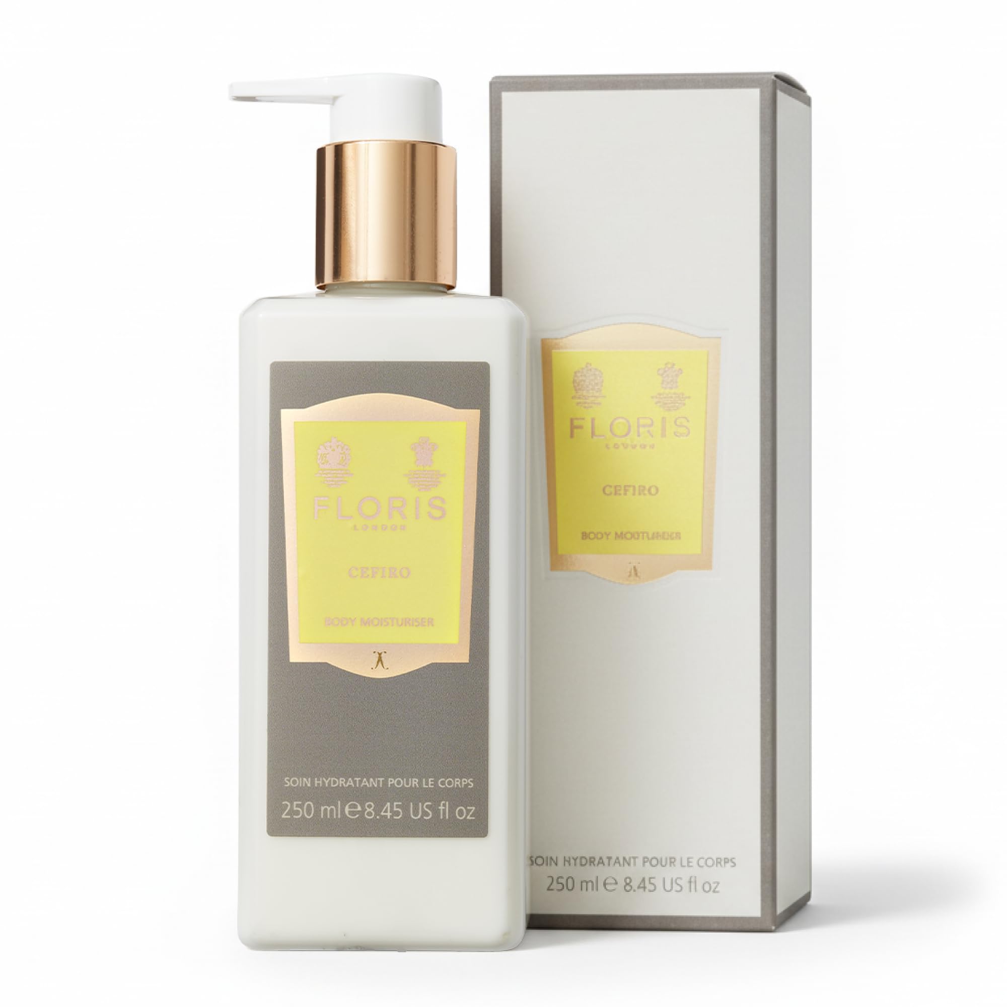 London Cefiro Enriched Body Moisturiser (250 ml) | Luxuriously Scented with Citrus & Spice Medley | Deeply Nourishing & Easily Absorbed | Suitable for Men & Women | Natural & Subtle Fragrance