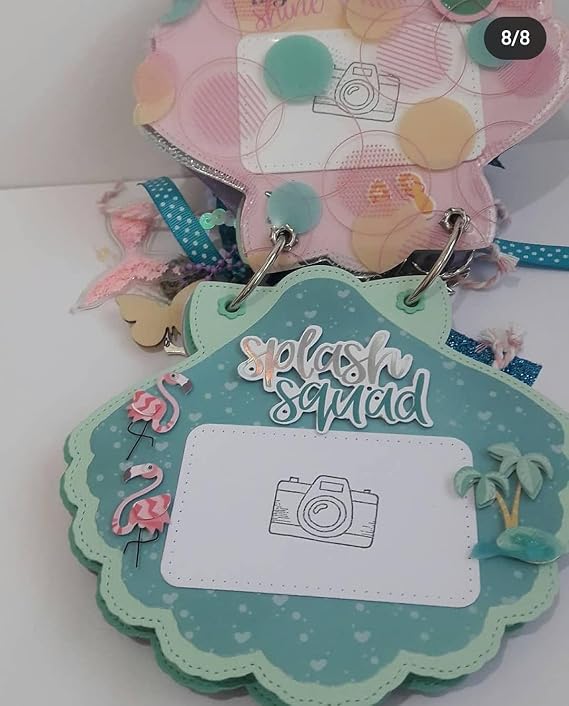 3pc Shell Frame Dies Scallop Metal Cutting Die Cut for Shaker Card Mini Album Frames Summer Vacation Journal Paper Craft Scrapbooking Handmade Cards Making from Alina Crafts