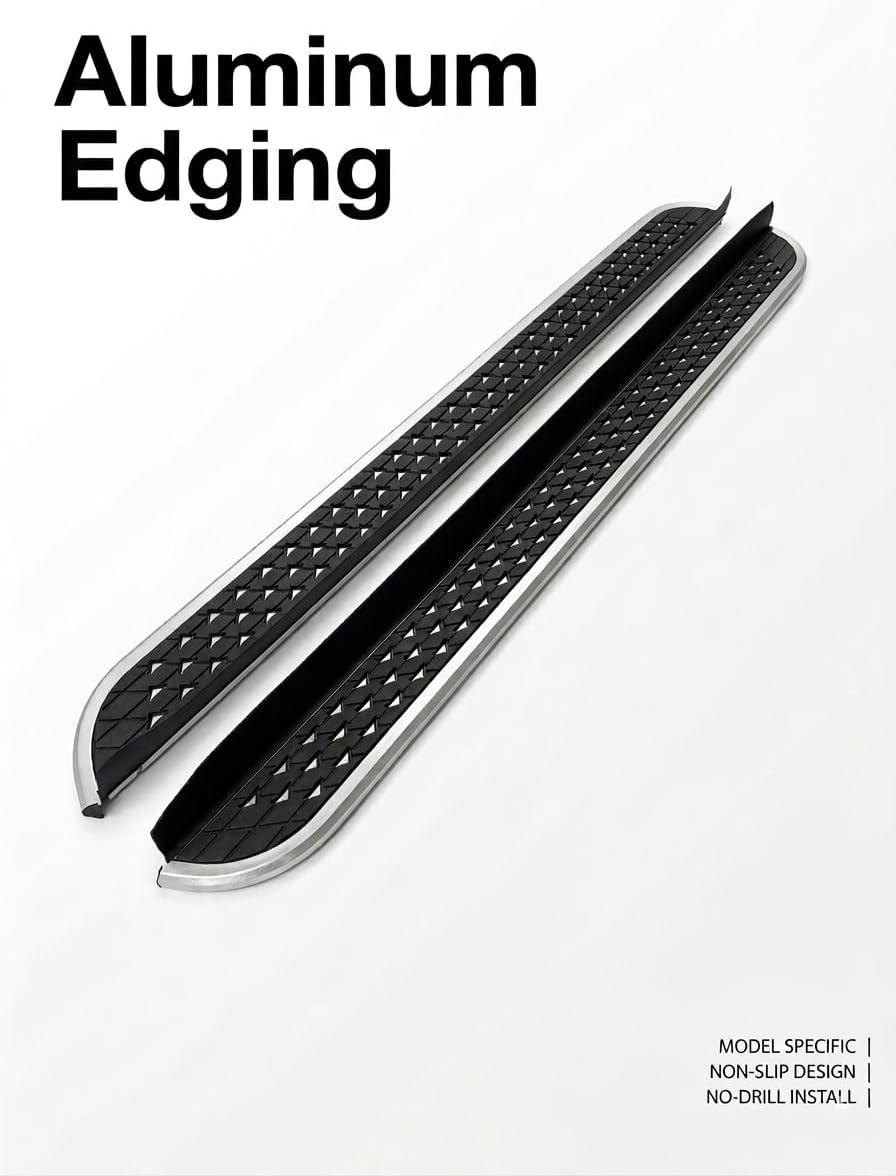 Compatible with KIA Telluride 2027 Running Boards Side Steps, 2PCS Nerf Bars Pedal Rails Step Boards Entry Guard,Heavy Duty Wider Step Pads(LBMTX)