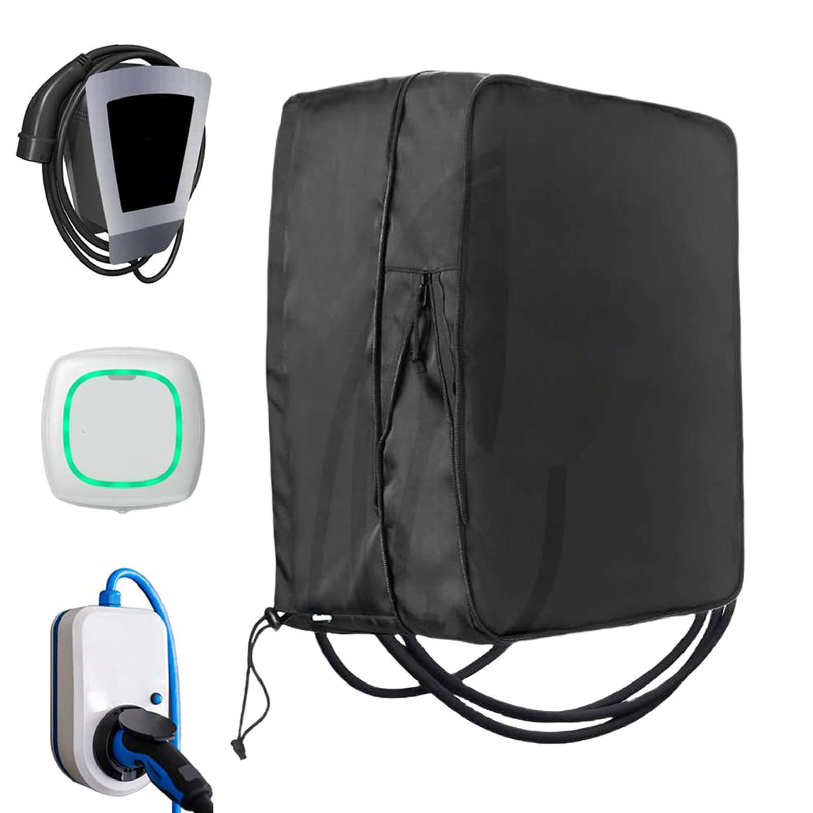 Funda para Cargador de Vehículo Eléctrico - Cobertores Impermeables para Todo Clima,Bolsa Impermeable con Protección UV para Garajes, Aparcamientos Residenciales, Campus y Áreas