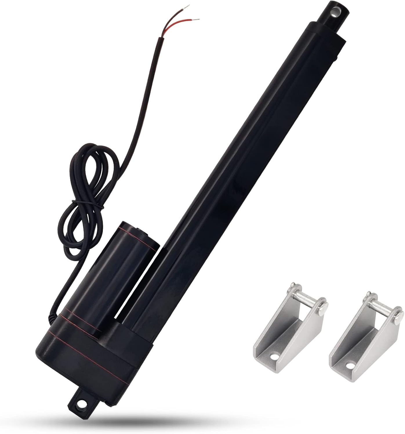 10 Inch 10" Stroke Heavy Duty 3000N/660lbs IP65 Waterproof Linear Actuator 12V Electric Actuator 0.2"/s with Mounting Brackets for Window Opener,Door Opener,Home Automation