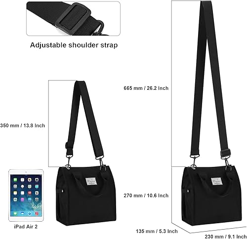 Miniatura 3 de Kamo Bolsas de almuerzo para mujer, bolsa de almuerzo aislada, contenedor para el trabajo, viajes, playa, correa de hombro ajustable