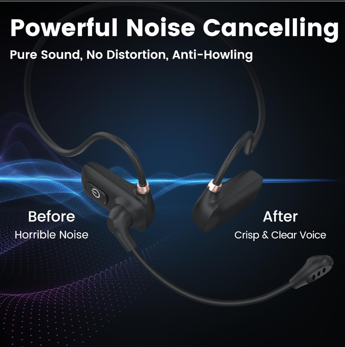 Voice Amplifier for Teacher,Portable Wired Voice Amplifier with Microphone Headset and Speaker,Rechargeable Mini Voice Amplifier for Classroom,Speech,Training,Tour Guide (Black-Wireless Headset Mic) - Image 3