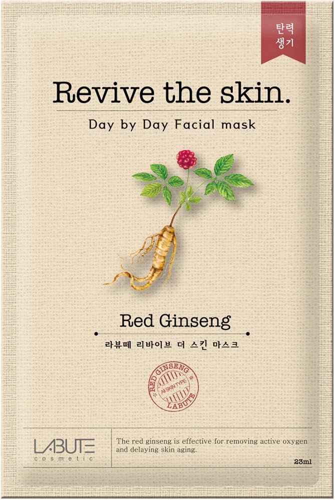 LABUTE Revive The Skin Mask Sheet (RED Ginseng mask sheet (10EA))