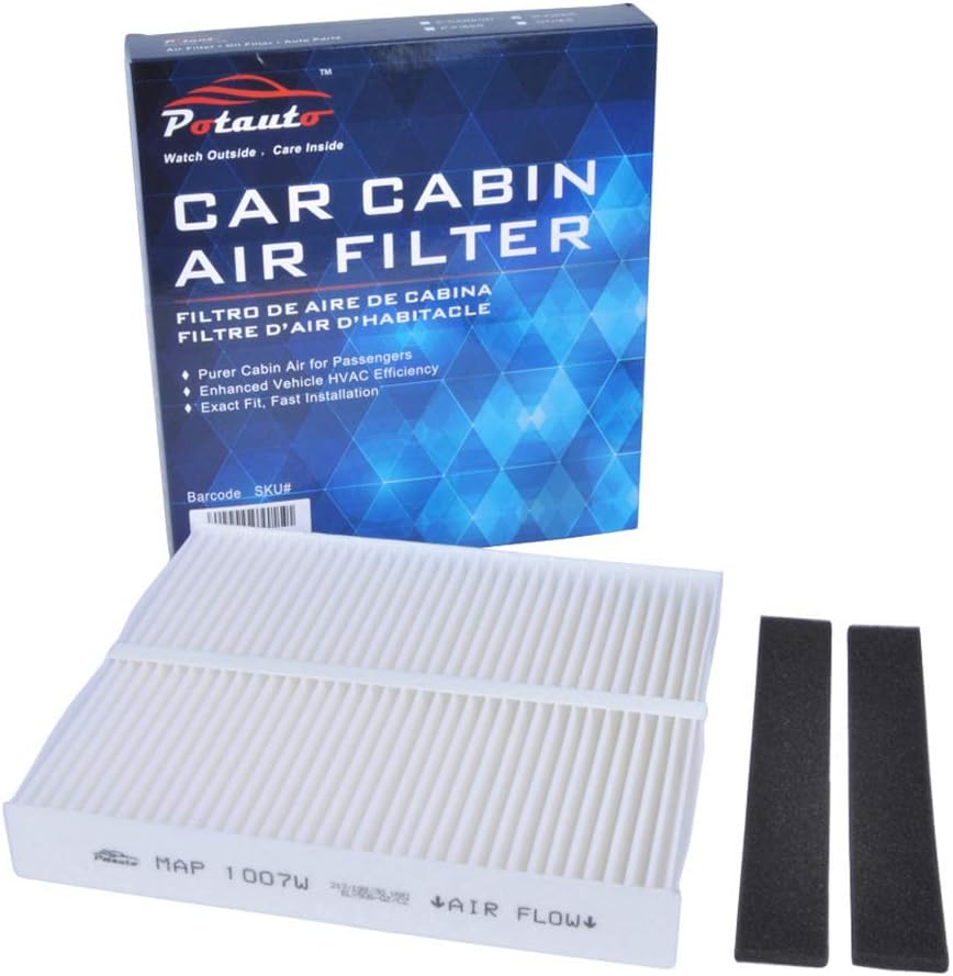 POTAUTO MAP 1007W (CF10140) High Performance Car Cabin Air Filter Replacement for INFINITI FX35 FX45 G35, MITSUBISHI ECLIPSE CROSS LANCER OUTLANDER RVR, NISSAN ALTIMA MAXIMA MURANO SENTRA X-TRAIL