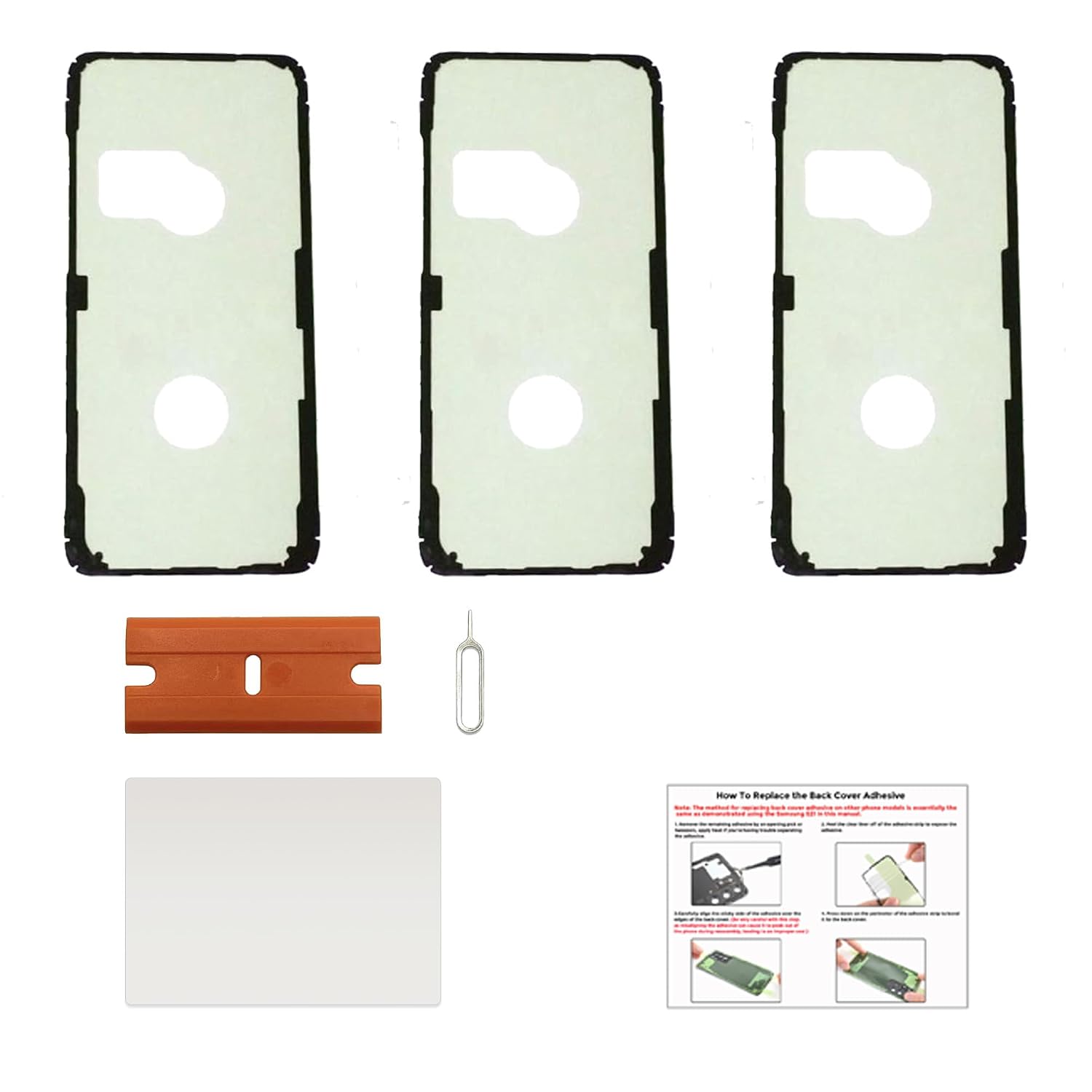 Galaxy S20 Ultra Back Cover Pre-Cut Tape, Back Door Cover Adhesive Double Sided Tape Replacement for Samsung Galaxy S20 Ultra with Tools