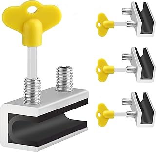 Window Locks, 4 Sets Premium Sliding Window Locks Security Up and Down Window, Vinyl Double window locks for Childproof Home Safety, Adjustable Vertical Horizontal Sliding Door Windows Lock Stopper