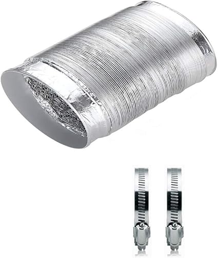 Amazon Co Jp Batreetek ダクトホース アルミ フレキシブルダクト 換気 排気ダクト 蛇腹 ダクト 口径80mm 長2m 産業 研究開発用品