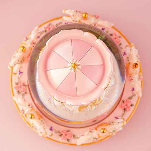 Miniatura 7 de Caja de música de carrusel envuelta para regalo, caja de música que cambia de color, globo de nieve, decoraciones musicales para mujeres, bebés,