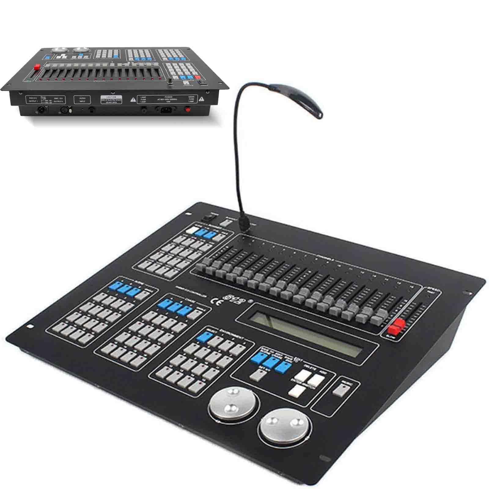 Controller D-MX,Controller Illuminazione Discoteca Dj,D-MX512 192CH Programmabile Illuminazione Palcoscenico Controller per DJs Bands Bars Pubs Clubs Festa di Famiglia Matrimonio Ecc