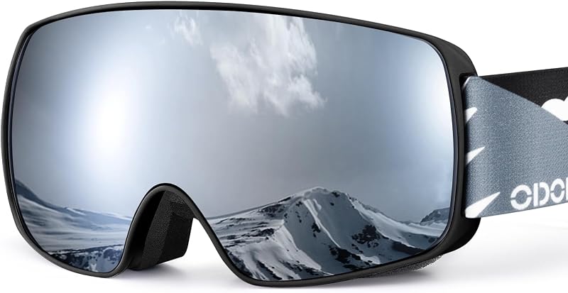 Odoland Gyermek Síszemüveg - UV400 Védelem, Páramentes, Szélálló OTG Lencsével, Vízálló Snowboard Szemüveg
