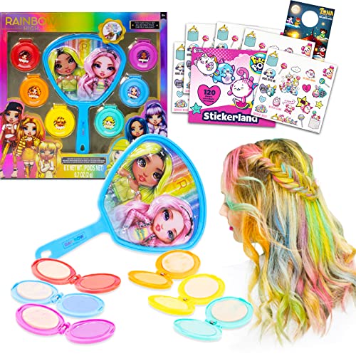 Rainbow Studios High Accessories Set Rainbow High Sleepover Bundle - 7 Pc Rainbow High Salon Playset with Pikmi Pops Stickers and More (Rainbow High Dolls Play Set)