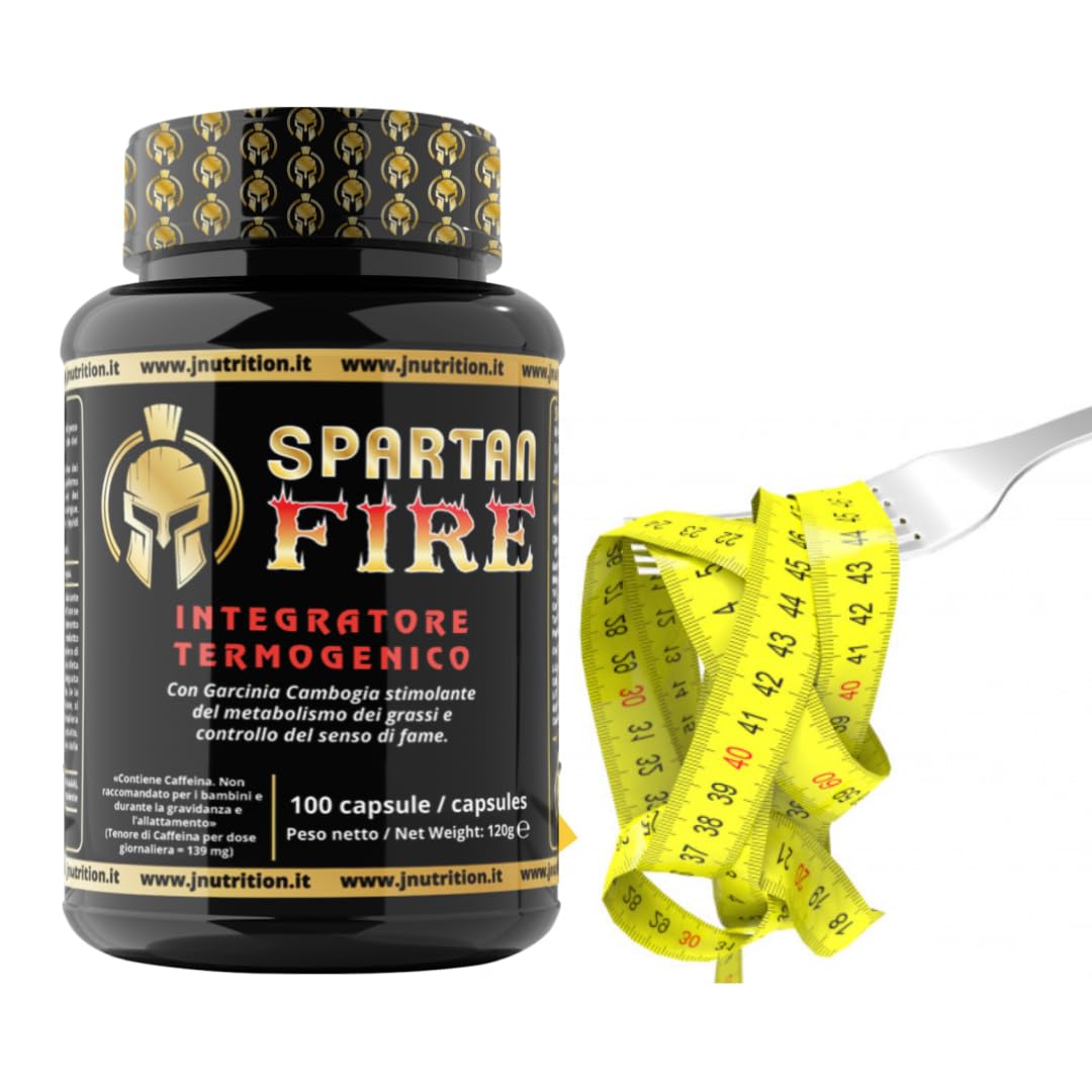 FIRE termogenico, brucia grassi con Garcinia Cambogia e controllo del senso di fame, Indicato per diete ipocaloriche destinate al dimagrimento.. (100)