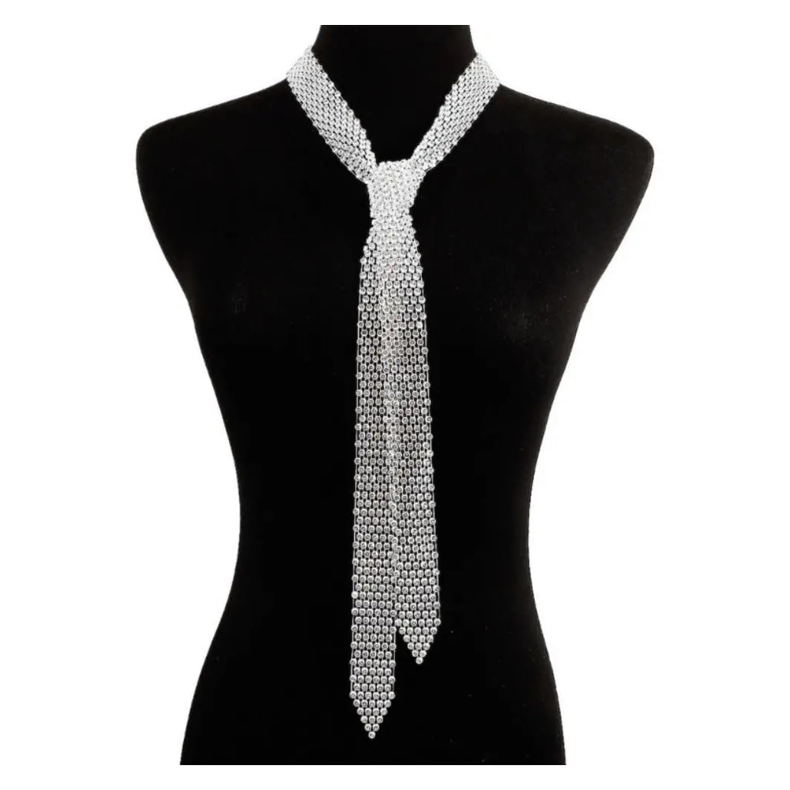Glitzer Strass-Krawatte Bling Strass-Krawatte, Uniform-Krawatte