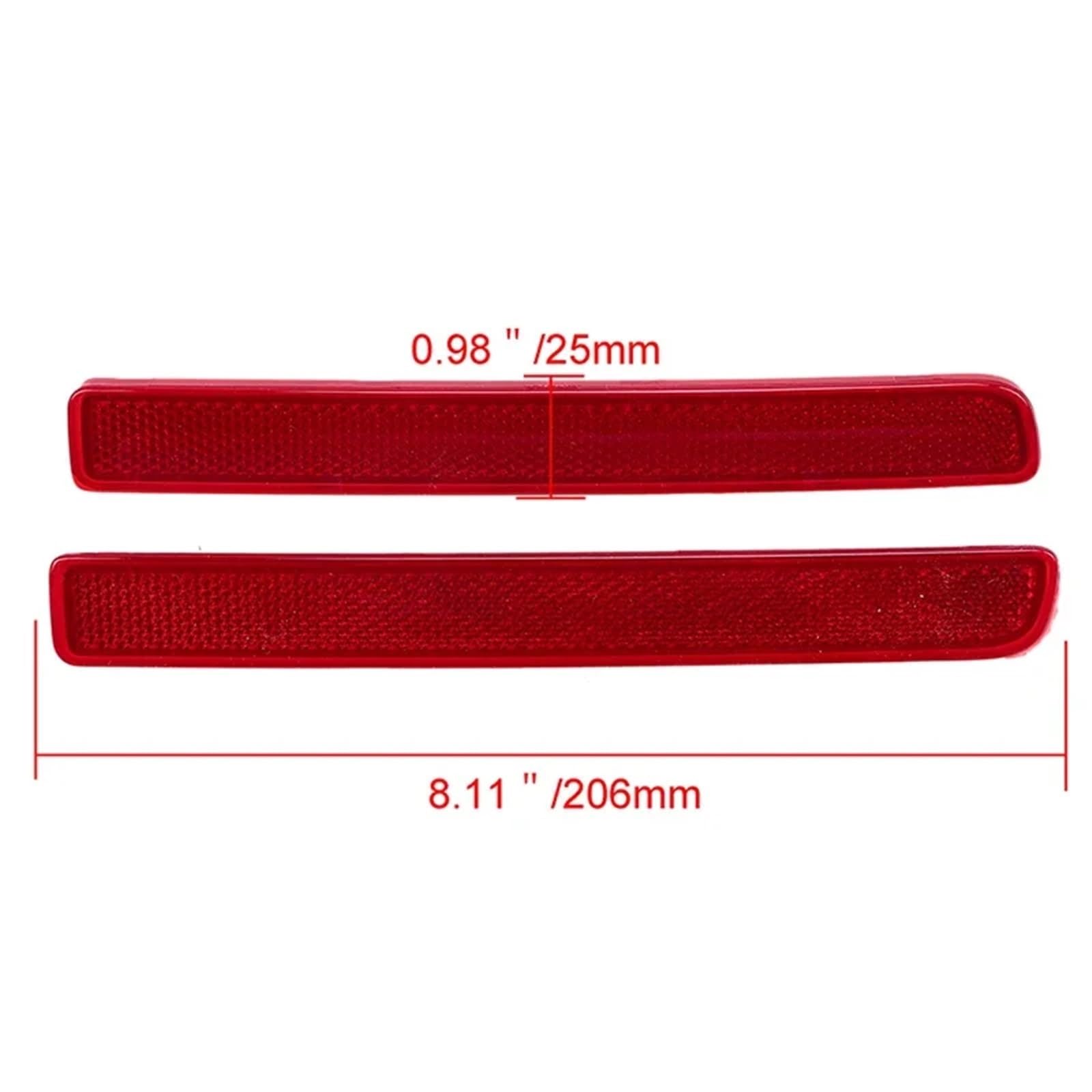 Reflector Trasero Compatible Con Land Para Rover Para Range Sport 2010-2013 Kit Luz Advertencia Señal Giro Reflector Parachoques Trasero Coche XFF500020(1pair)