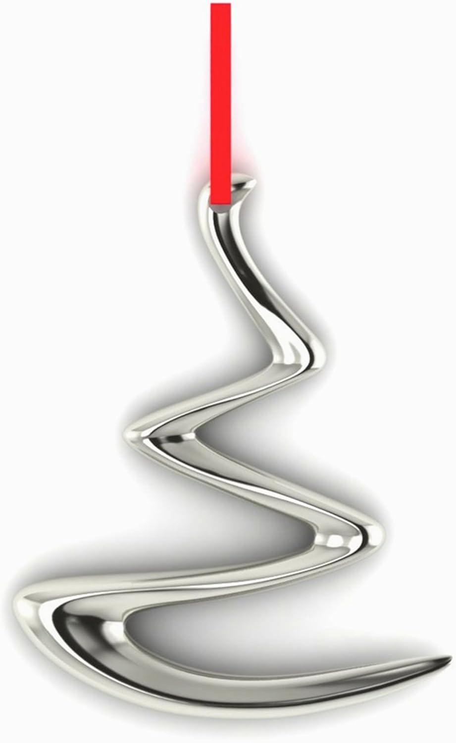 Sterling Silver Fancy Christmas Ornament - Durable and Elegant Ornament for Christmas - Custom Engravable Perfect Christening or Birth Gift