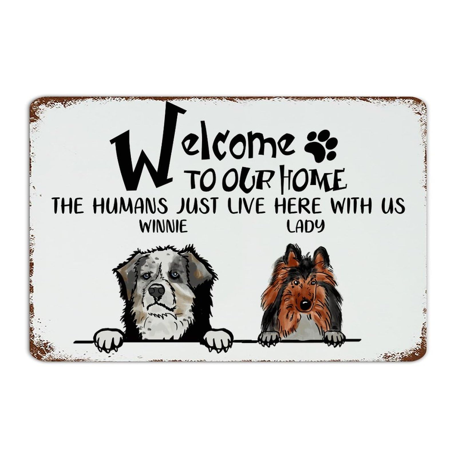 Plaque en métal personnalisée pour une déco de garage et maison pleine d'humour