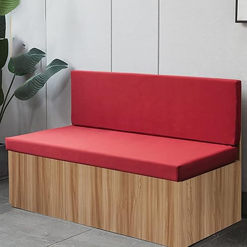 Miniatura 3 de OQOPO Cojín de banco de jardín con cremallera para interiores y exteriores, cojín de asiento extraíble lavable antideslizante para asiento de
