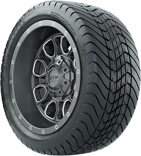 Miniatura 9 de GTW Combo de ruedas y neumáticos para carrito de golf de 12 pulgadas  GTW Volt negro materuedas mecanizadas en neumáticos Mamba Street 21535-12