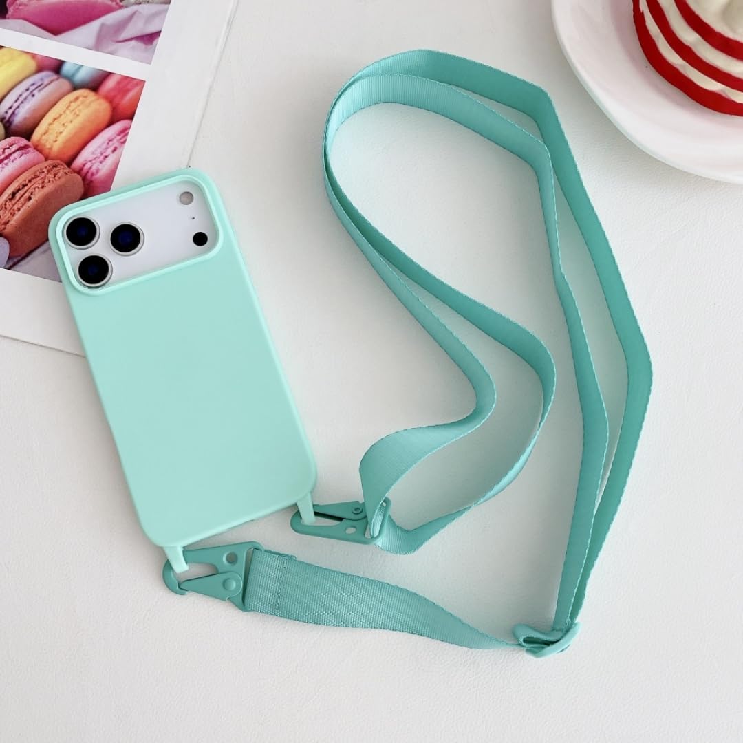 Coque silicone mat iPhone 15 protection antichoc intégrale avec cordon - 8