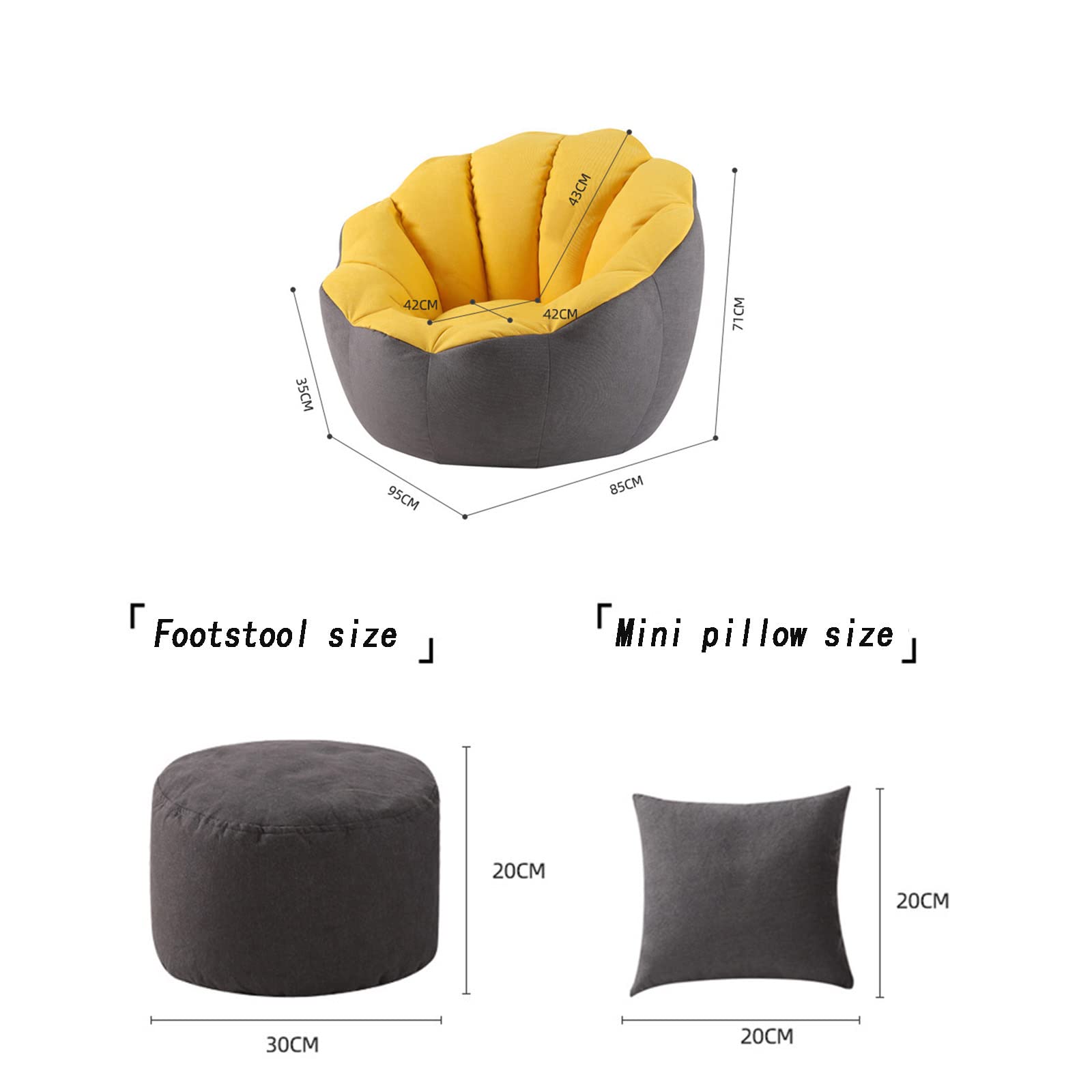 Ensemble Poufs Icon Modulaires D'intérieur Et D'extérieur, Salon De Jardin 3 Pieces Gris 91108972 Ensemble Poufs Icon Modulaires D'intérieur Et D'extérieur, Salon De Jardin 3 Pieces Gris 91108972