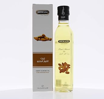 Hemani Sweet Almond Oil 250mL - Pure Cold Pressed Oil for Skin, Hair & Massage | Nourishing & Halal Certified | Since 1949