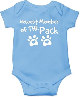 Newest Member of The Pack - Funny Baby Essentials Bodysuit - Newborn Girl Outfits Baby Romper