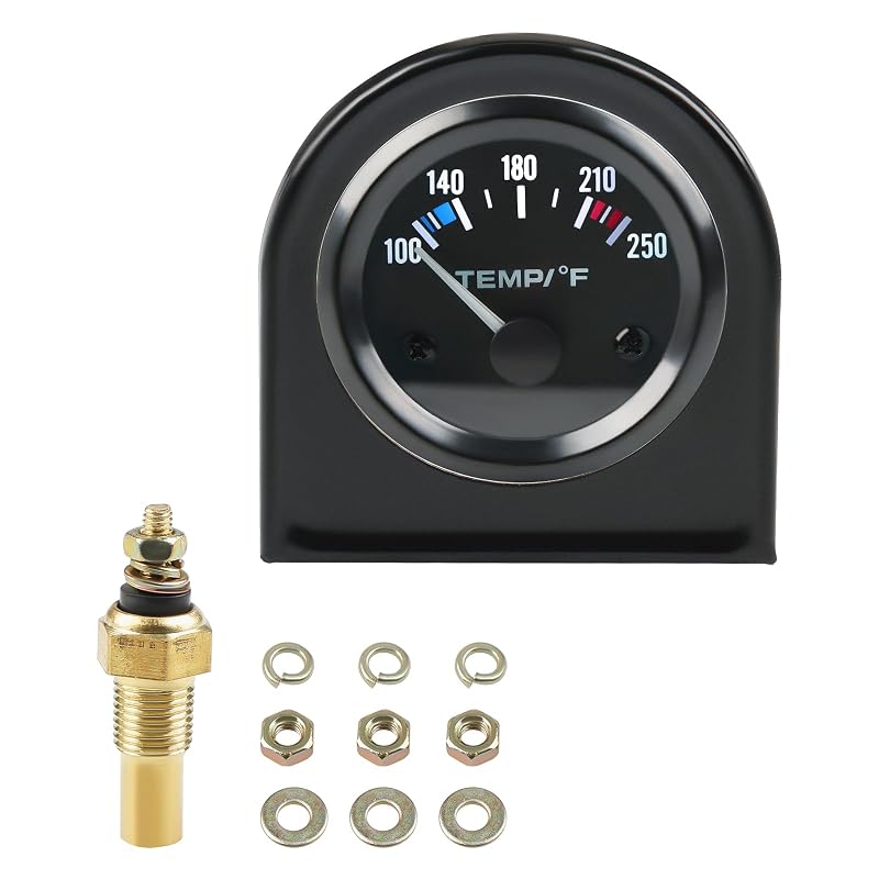 Manômetro de temperatura da água WATERWICH 52 mm 100–250 °F – Kit 1 unidade