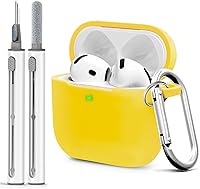 Vista 304 de Funda para AirPods Pro con kit de limpieza, funda de silicona suave para Apple AirPod Pro de 1ª/2ª generación, accesorios de funda AirPods Pro/Pro 2
