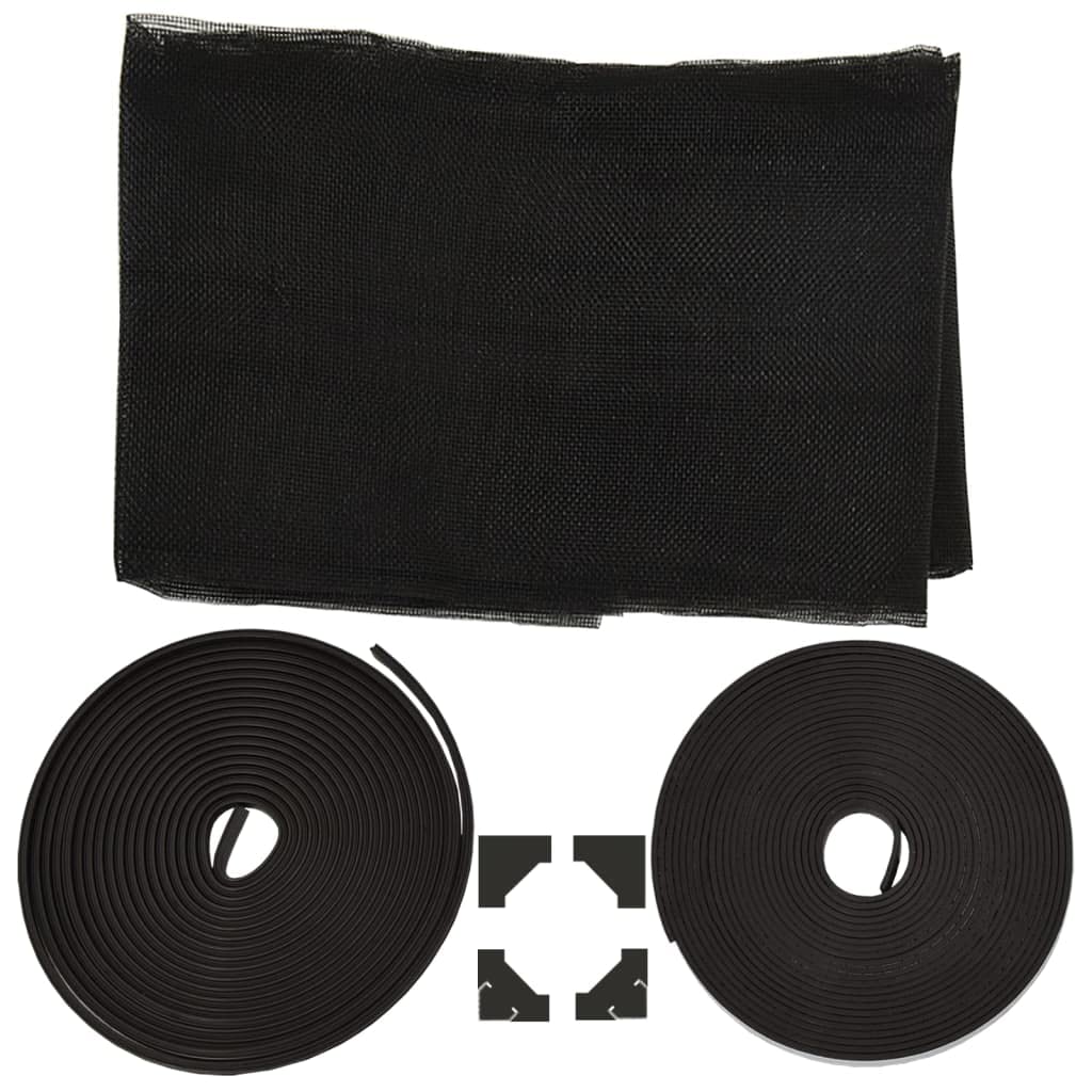 ZEYUAN Magnet-Insektenschutz für Fenster, Fliegengitter Fenster, Fliegenschutz Fenster, Pollenschutzgitter Fenster, Insektengitter Fenster, Insektennetz, Fensternetz, Anthrazit 80x140 cm
