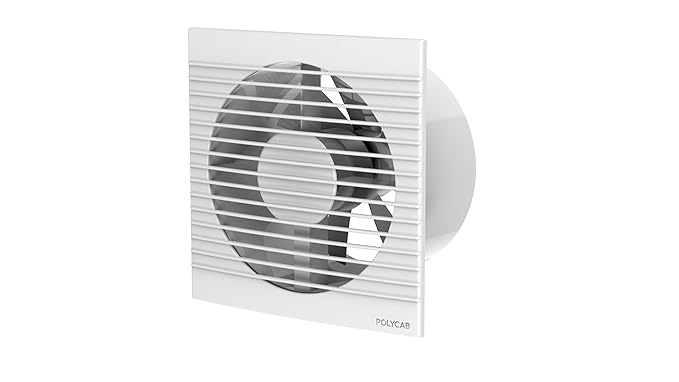 Polycab Freshner Axial 150mm Air Exhaust fan/Ventilation fan for Kitchen, Bathroom| High Speed,Noiseless| Sleek Design Easy to Clean, Powerful Motor, 100% Copper Winding|2 Year Warranty