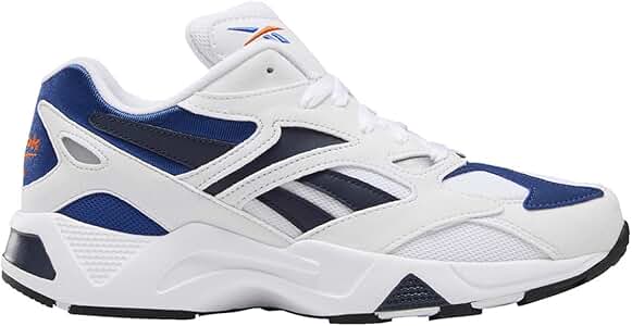 Reebok Aztrek 96 Shoe - Unisex Casual White/Royal/Fiery Orange