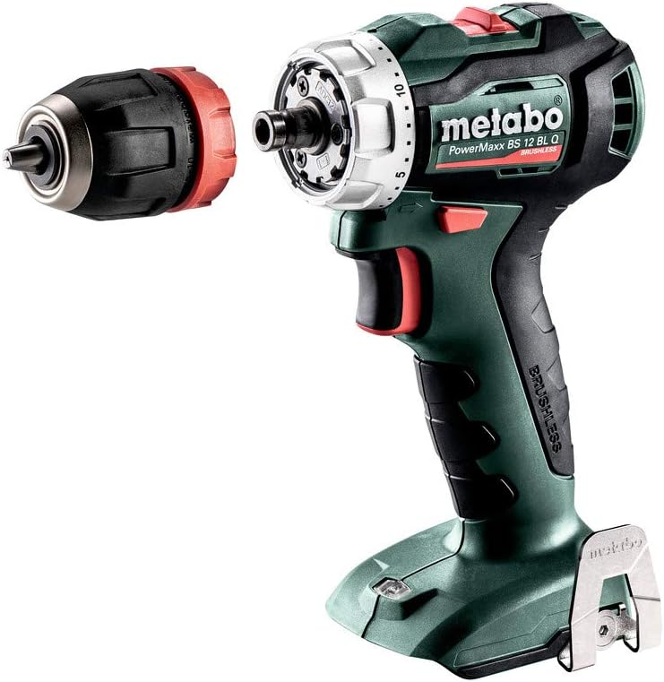 Metabo 601039890 12 BL Quick Bare - 12V Powermaxx Compact Brushless Drill/Driver Bare, 12V Line