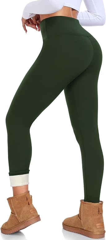 Purplepig Fleece Lined Leggings Women - Thick Winters Thermal Warm Pants