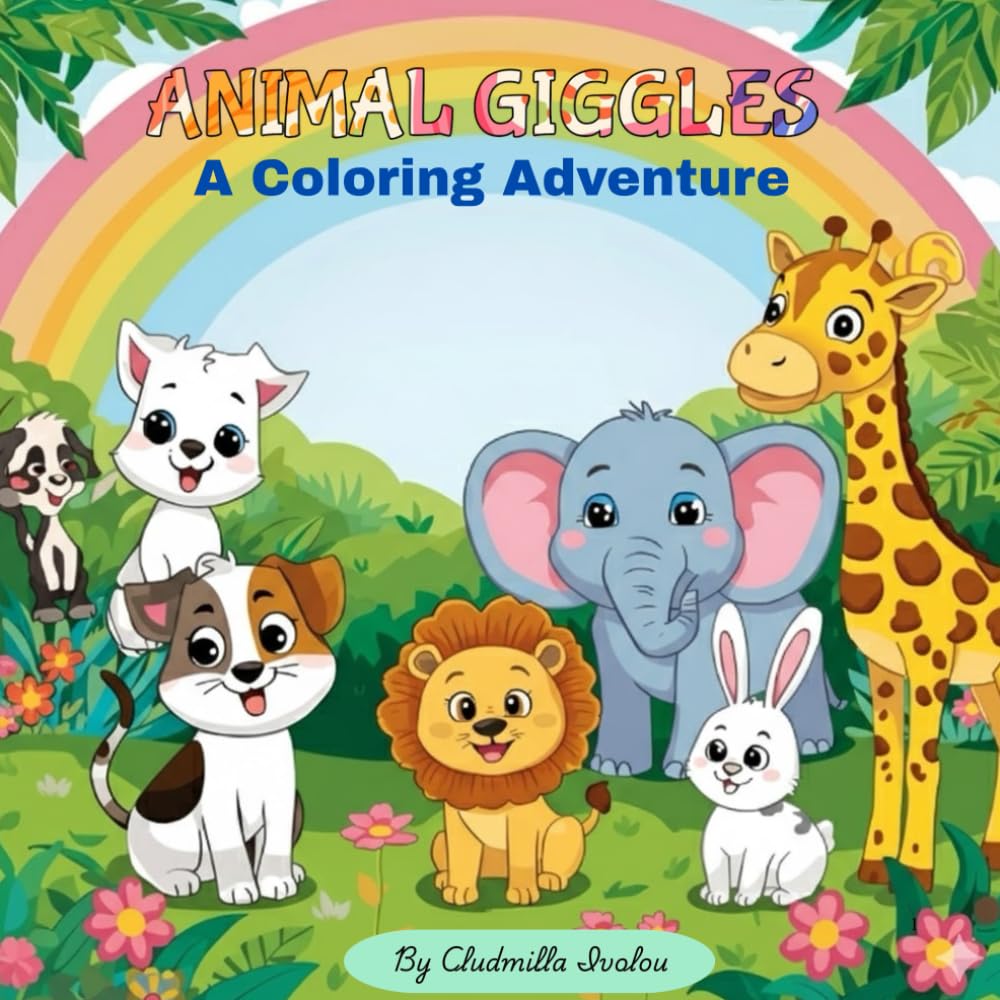 Animal Giggles: A Colouring Adventure for Happy Kids