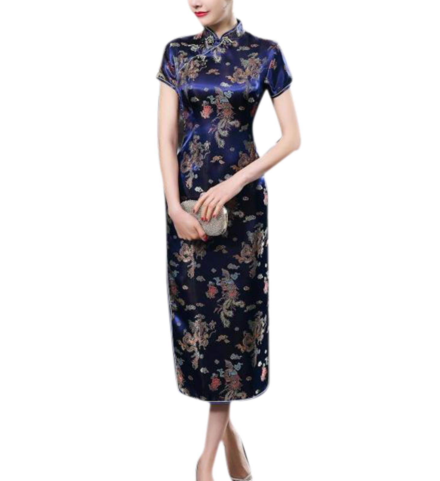 Keepmore Women's 5 Style Chinese Style Qipao For Long Dress Plus Size Cheongsam Evening Dress Qipao For Wedding
