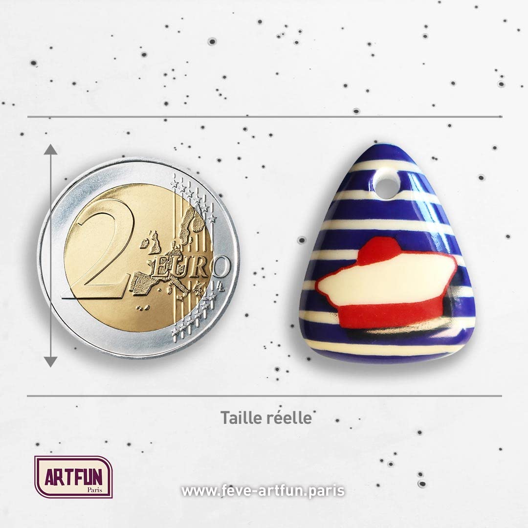 ArtFun Coffret de FEVES galette des rois porcelaine Un Air Marin pour une Epiphanie Premium