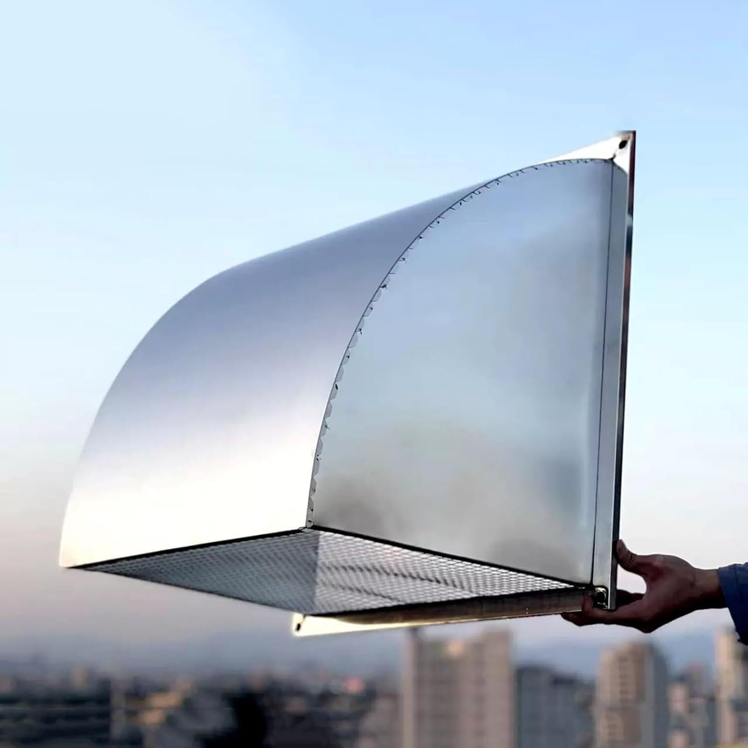 Cubierta de ventilación de pared exterior que elimina humedades en conductos de 20 pulgadas