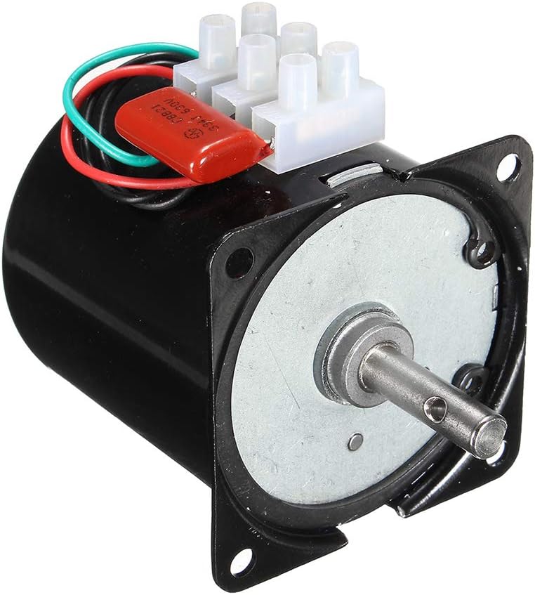 HOCOVER 60KTYZ Synchronous Gear Motor 220V 14W Speed Reducing 50Hz Center Shaft Geared Motor Permanent Magnet Gearbox - Torqueï¼š4kg.cm Speed: 60r/min