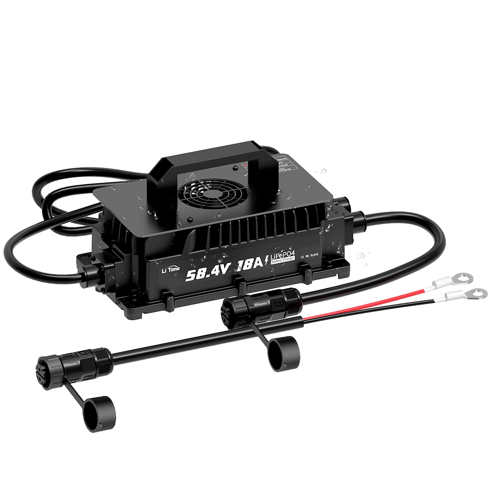 ラリマー Amazon.com: LiTime 58.4V 18A Lithium Battery Charger for 48V (51.2